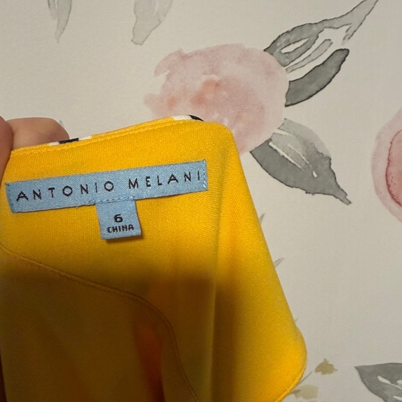Antonio Melani NWT Floral Yellow and Blue Dress - Picture 6 of 6